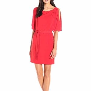 Jessica Simpson Red Split Sleeve Dress